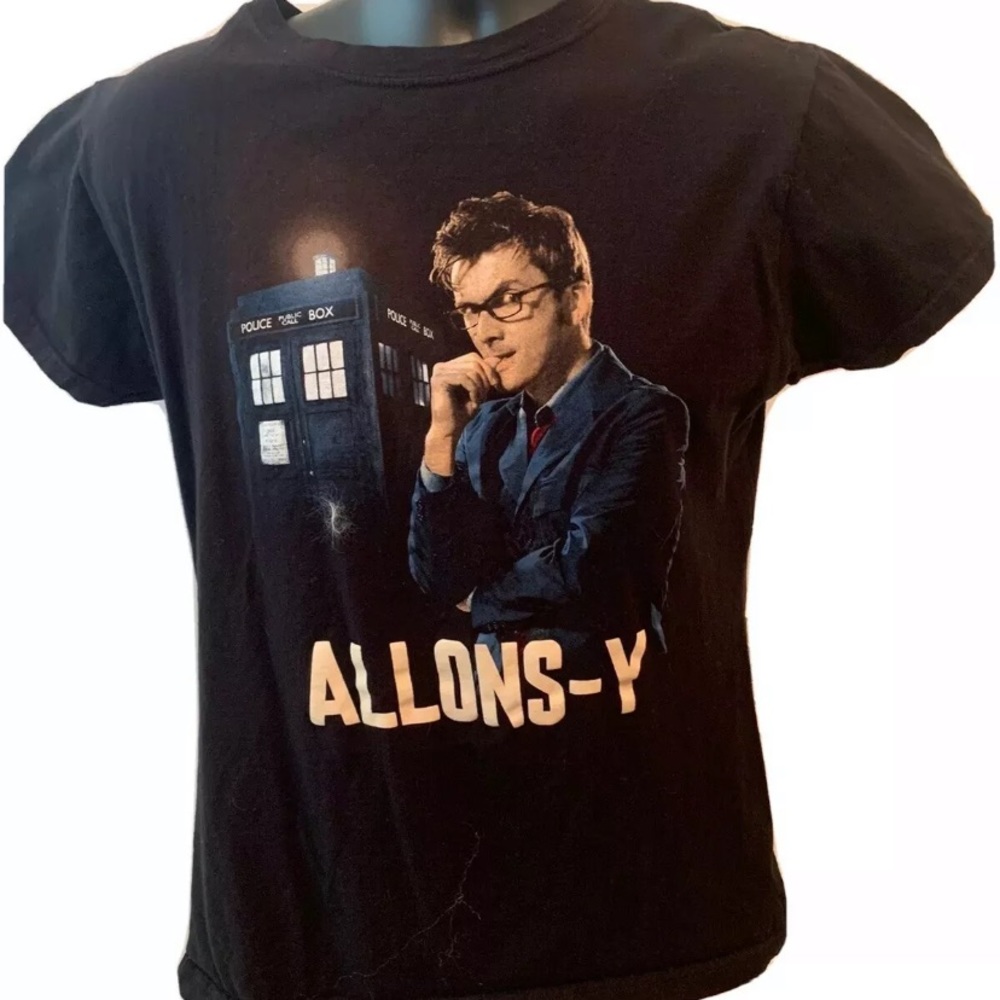 Ripple Junction Women’s XL Allons-Y Dr Who Shirt